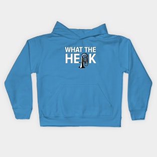 What the Heck - Tuba White Kids Hoodie